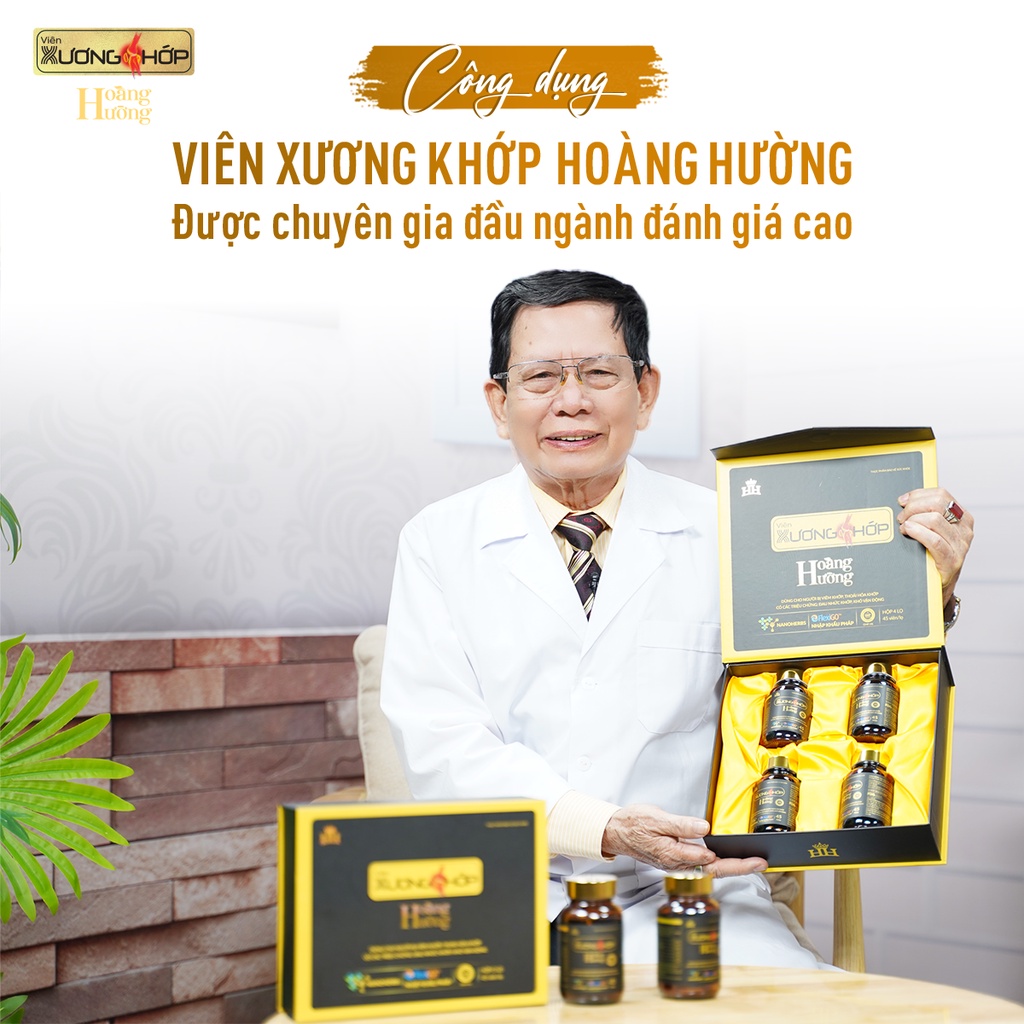 Xương khớp Hoàng Hường giúp giảm 𝐯𝐢𝐞̂𝐦 sưng xương khớp - Tê bì chân tay, nhức mỏi vai gáy