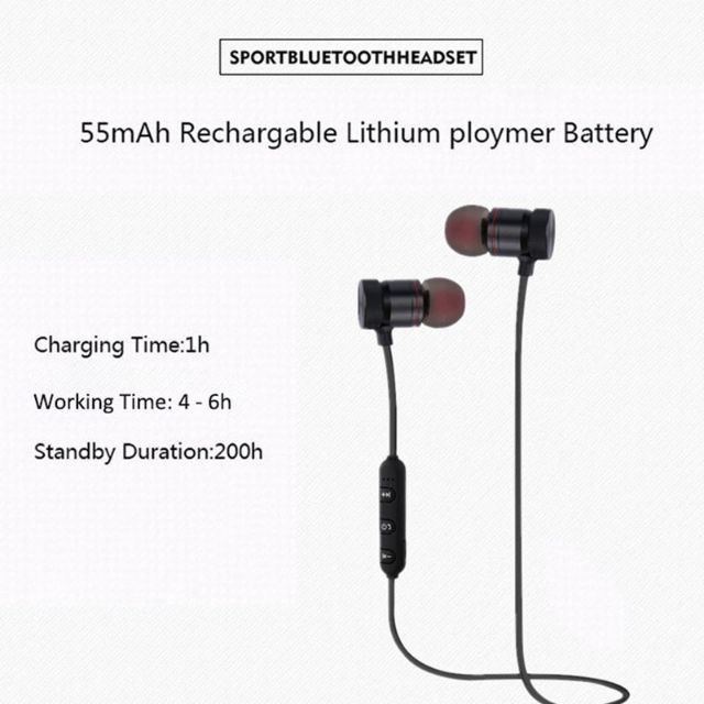 Tai nghe bluetooth 4.1 không dây thiết kế đeo cổ tiện dụng khi tập thể thao | BigBuy360 - bigbuy360.vn
