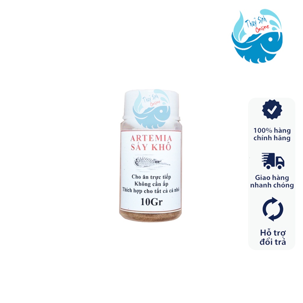 Thức ăn cho cá con, bảy màu, cá thuỷ sinh Artemia Sấy Khô cao cấp