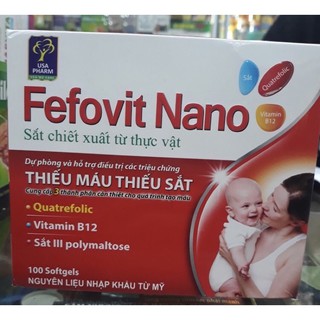 Viên bổ sung sắt Fefovit Nano