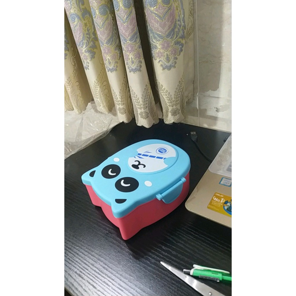[Hình thật] Hộp cơm Bento Cún Xinh 2 ngăn Dễ thương