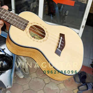 Ukulele Andrew Stove-Sp23 Cỡ concert viền đen