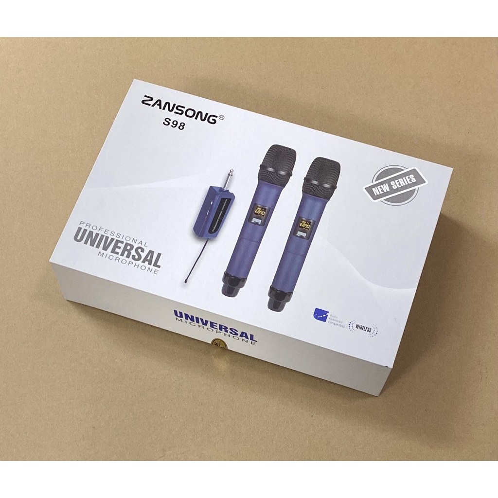 [Mã ELHACE giảm 4% đơn 300K] Bộ 2 micro karaoke không dây Zansong S98