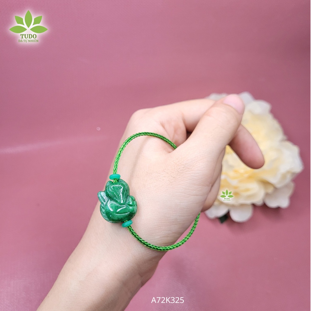 Vòng Hồ Ly CT Sơn Thủy mix dây cáp freesize TUDO A72K325 cho mệnh Mộc & Hỏa