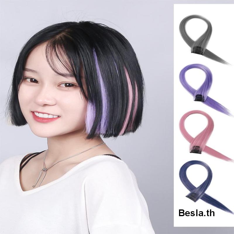 ✨✨Tóc Giả Dạng Kẹp Thẳng Dài Màu Gradient Phong Cách Hàn Quốc