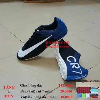 giày đá bóng CR7 ( tặng + balo(túi) rút + vớ(tất) )