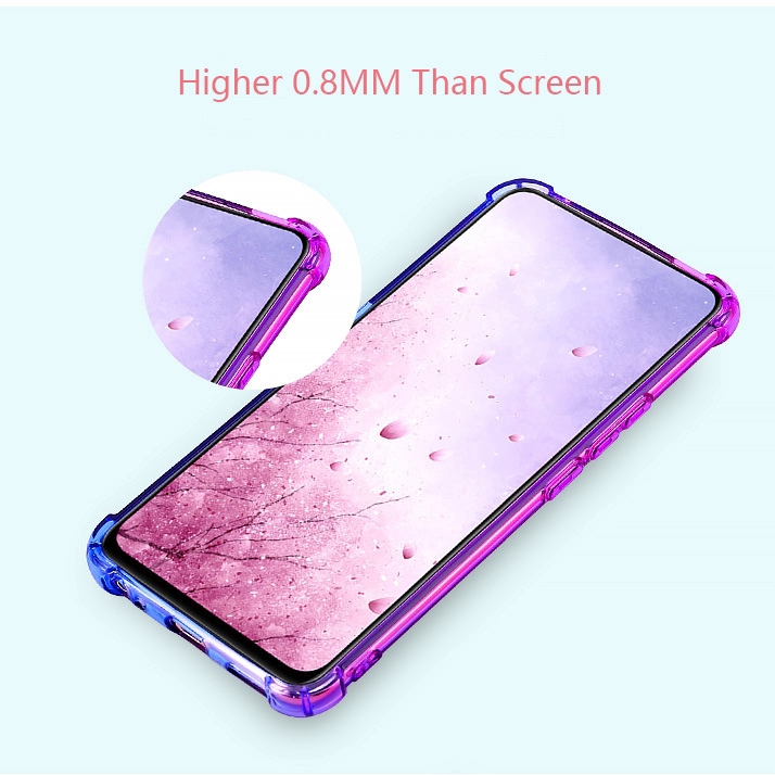 Ốp điện thoại chống sốc bằng TPU mềm màu gradient dành cho Vivo V15/V15 Pro