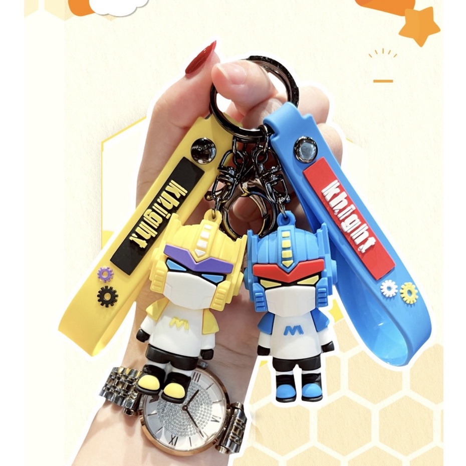 Móc Chìa Khóa RoBot Nhựa Mềm Sáng Tạo - Chuỗi Phụ Kiện Trang Trí