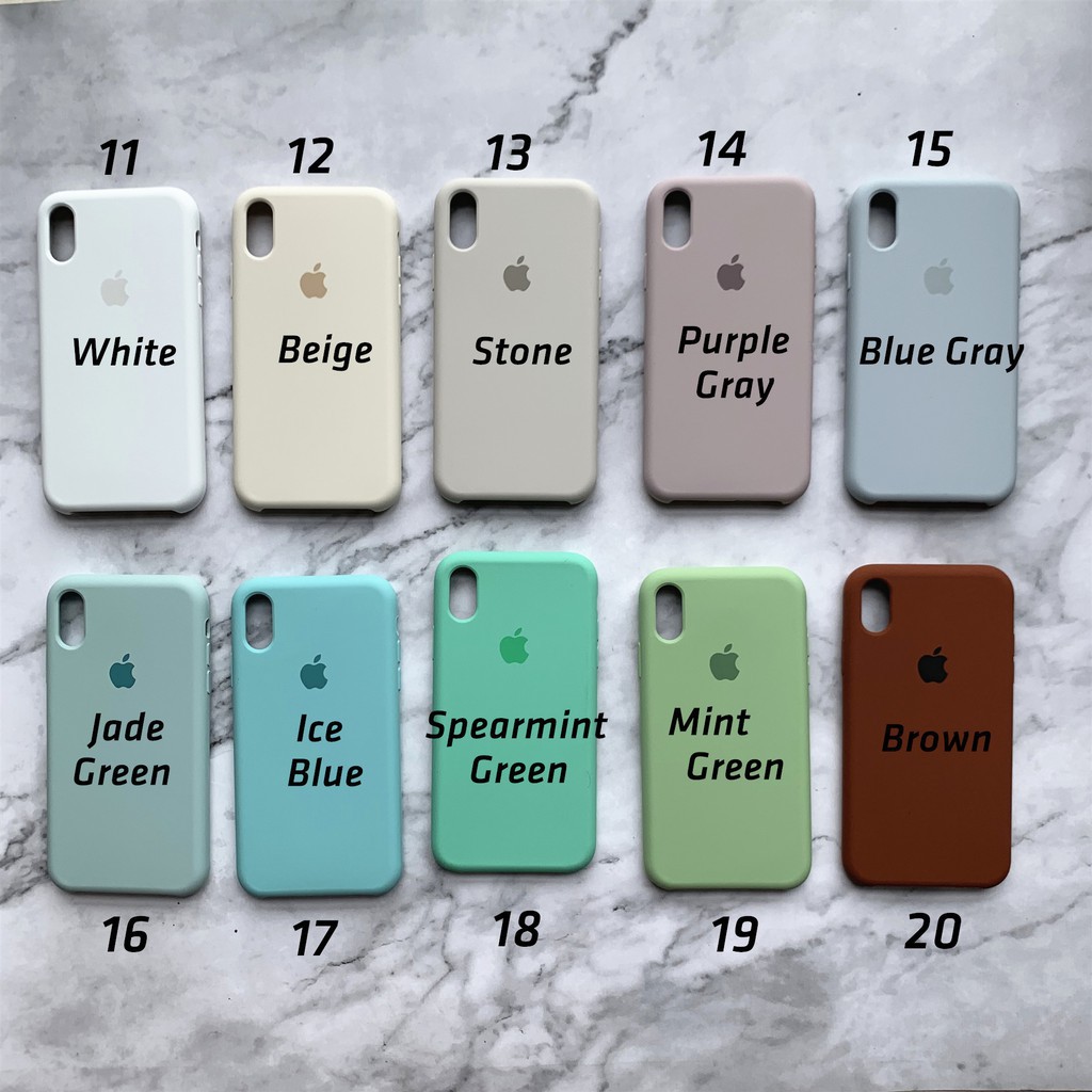 Ốp điện thoại silicone mềm nhiều màu tùy chọn cho iPhone SE2 2020 iPhone 5678 XS MAX 11Pro MAX XR