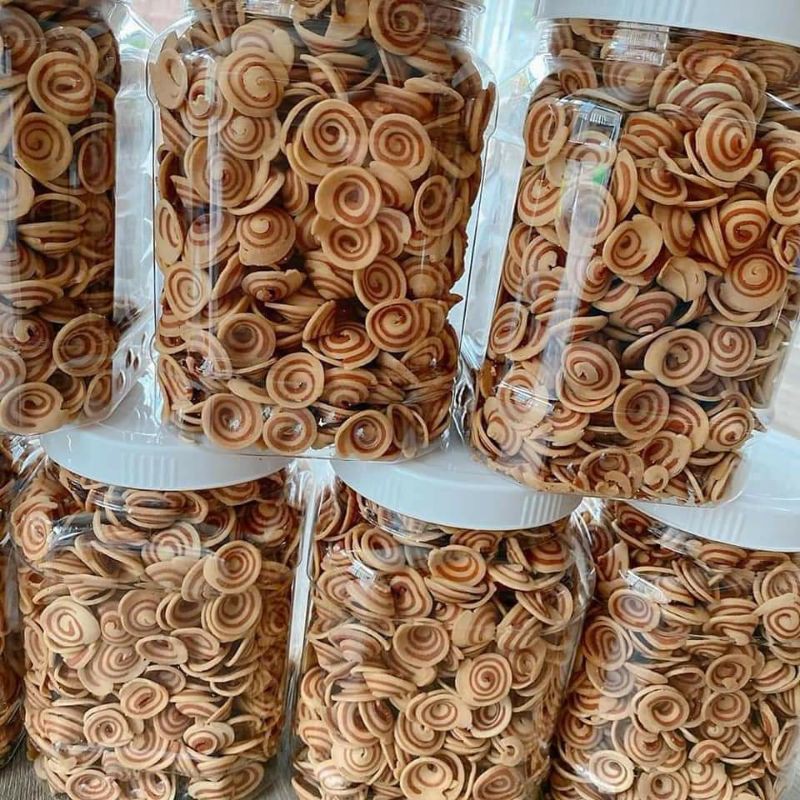 1KG BÁNH TAI HEO NHÍ NÂU VỊ TRUYỀN THỐNG ( 2 túi zip 500gr )