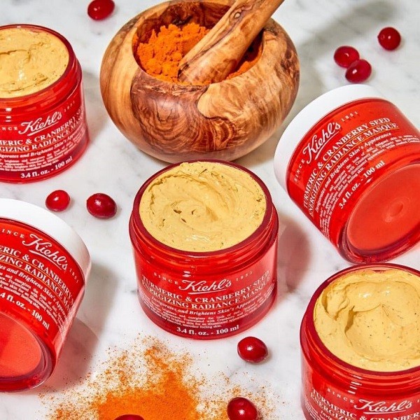 Mặt nạ nghệ Kiehls Tumeric &amp; Cranberry Seed Energizing Radiance Masque sáng da mờ thâm - Thi Vũ