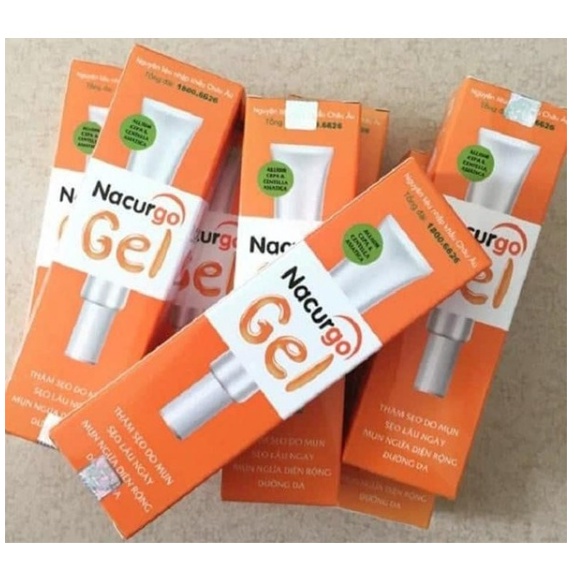 Nacurgo Gel Giảm Thâm Mờ Sẹo Ngăn Ngừa Mụn 20g