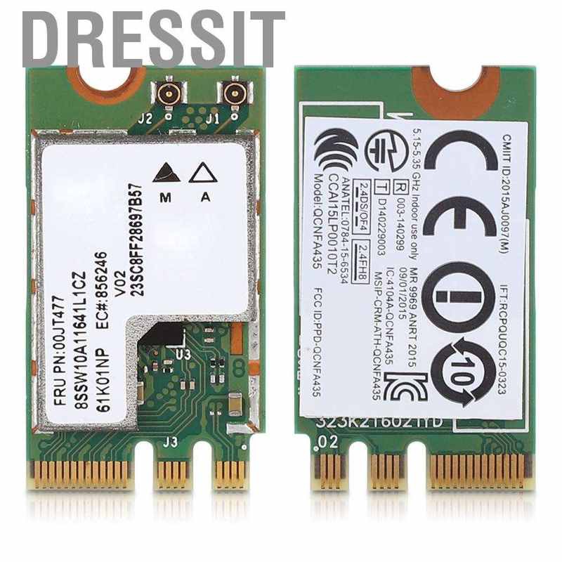 Card không dây QCNFA435 2.4G/5G Bluetooth 4.1 Dual Band NGFF M.2 Wifi dành cho Thinkpad E470 GB