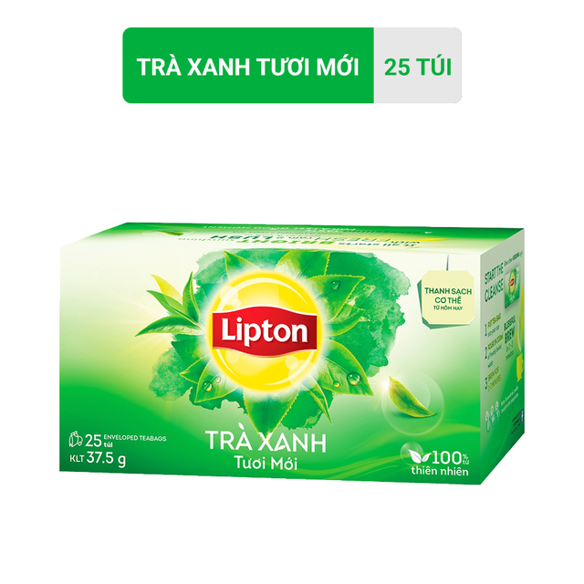 Hộp 25 Gói Lipton Trà Xanh 25x1.5g | BigBuy360 - bigbuy360.vn