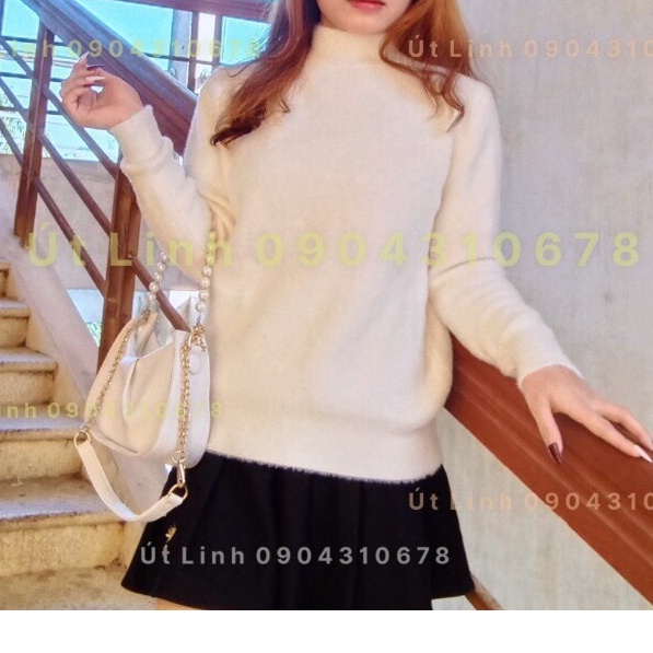 Áo Len Nữ Cổ Tròn Thời Trang, Áo Len lông cao cấp Quảng Châu Họa Tiết Hoa Cực Xinh Xắn Trẻ Trung