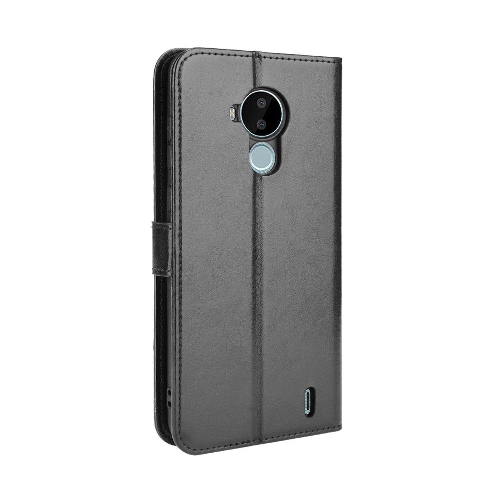 Sang Trọng Bao Da Điện Thoại Pu Nắp Gập Tích Hợp Ví Kèm Ngăn Đựng Thẻ Cho Nokia C30 Ốp