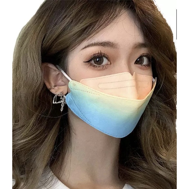 Set 10 Chiếc Khẩu Trang KF94 Cao Cấp 5 Lớp Màu Cầu Vồng cho người lớn