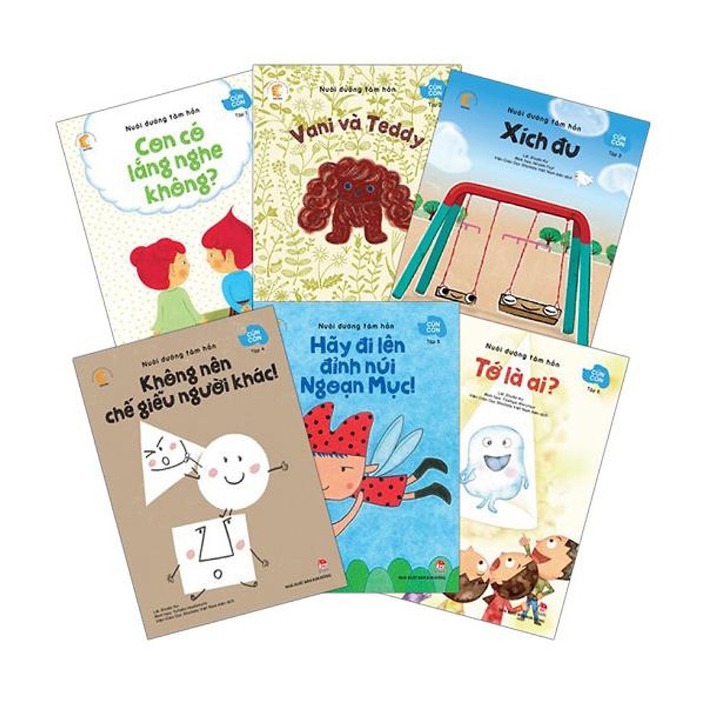Sách - Nuôi dưỡng tâm hồn Cún Con - Hộp 6 cuốn dành cho bé từ 3 tuổi
