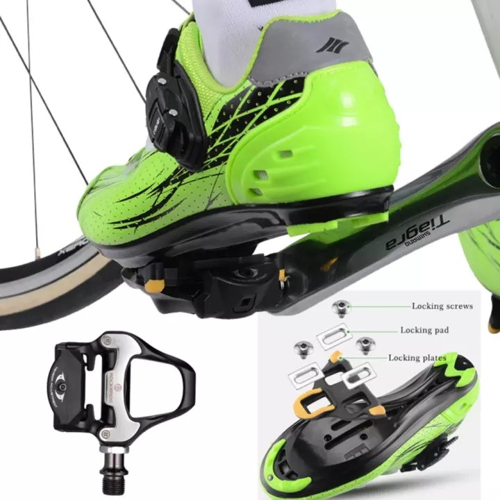 Bàn đạp tự khóa Rockbros cho xe đạp leo núi Shimano SPD SI phao 2 vòng bi kín
