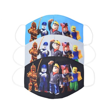 (Hàng Mới Về) Khẩu Trang Cotton Chống Bụi In Hình Roblox Dành Cho Bé Trai