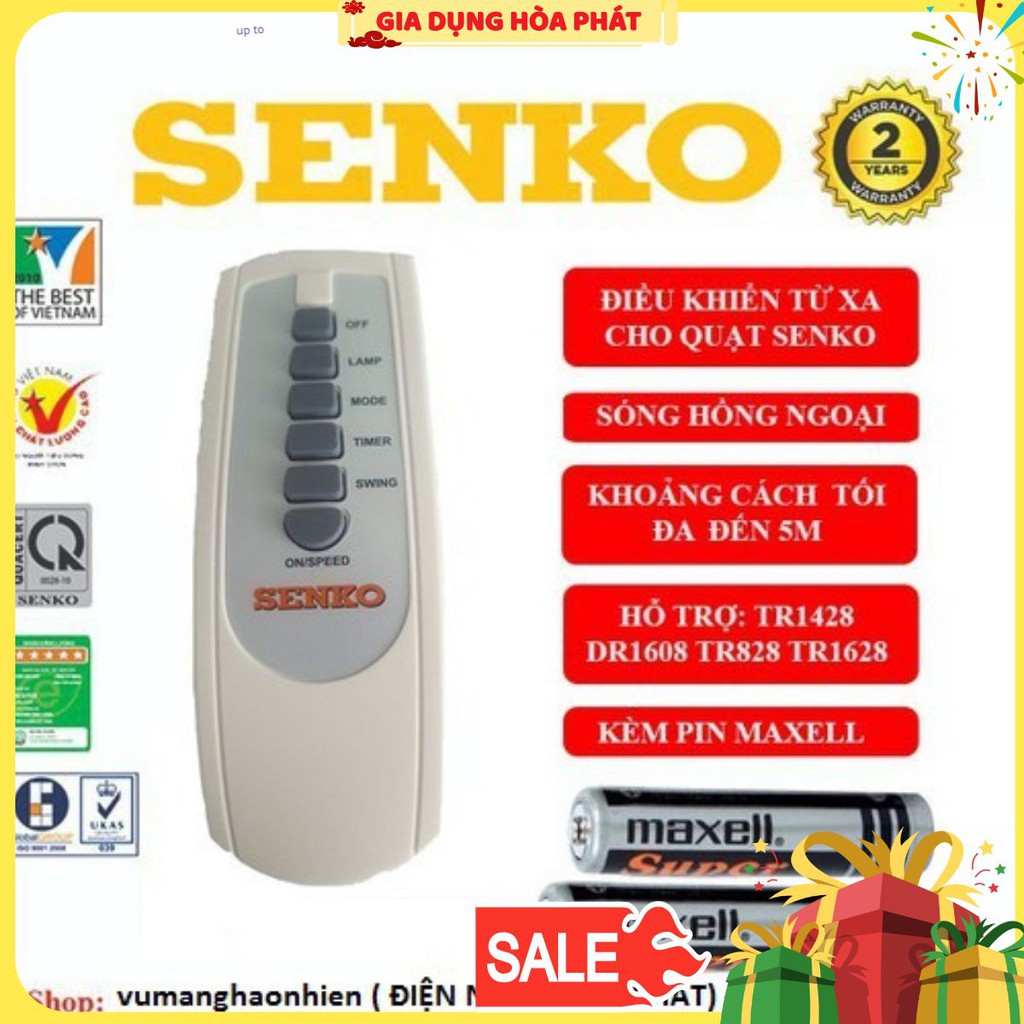 Remote điều khiển quạt - Remote quạt - Remote điều khiển từ xa quạt Senko.