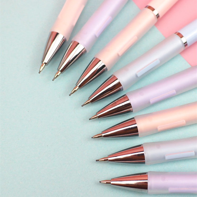 Bút Chì Bấm Bằng Nhựa Nhiều Màu Ngòi 0.5mm 0.7mm