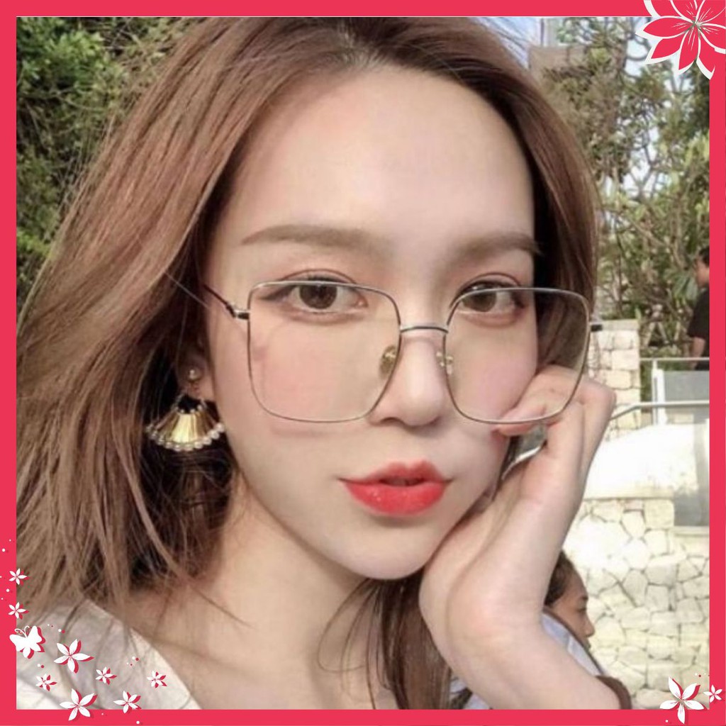 Kính vuông gọng bạc (VU1)