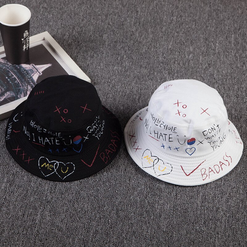 Mũ Bucket Chống Nắng Phong Cách Harajuku Hàng Mới 2020 Dành Cho Nam Và Nữ Đi Câu Cá / Đi Biển