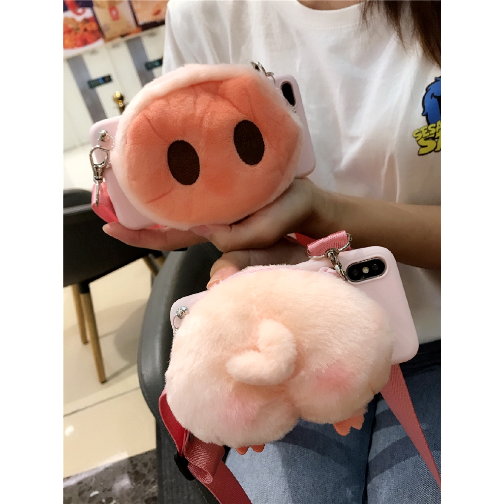 Ốp lưng Apple coin iphone6 7 / 8plus Xs Xr XsMAX 11ProMAX lợn mũi lợn trường hợp điện thoại | BigBuy360 - bigbuy360.vn