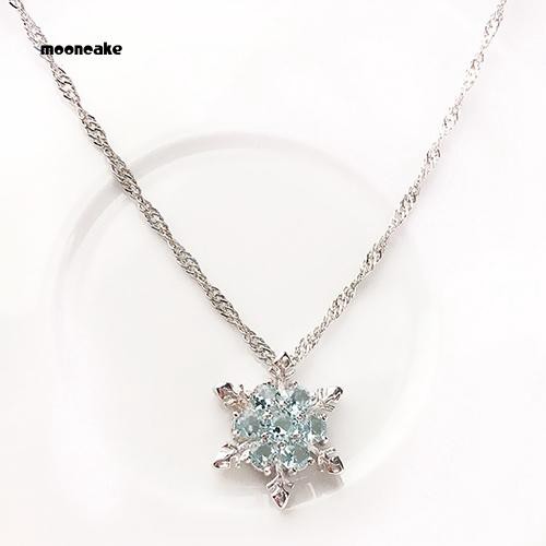 Vòng cổ choker mặt hoa tuyết đính đá lấp lánh