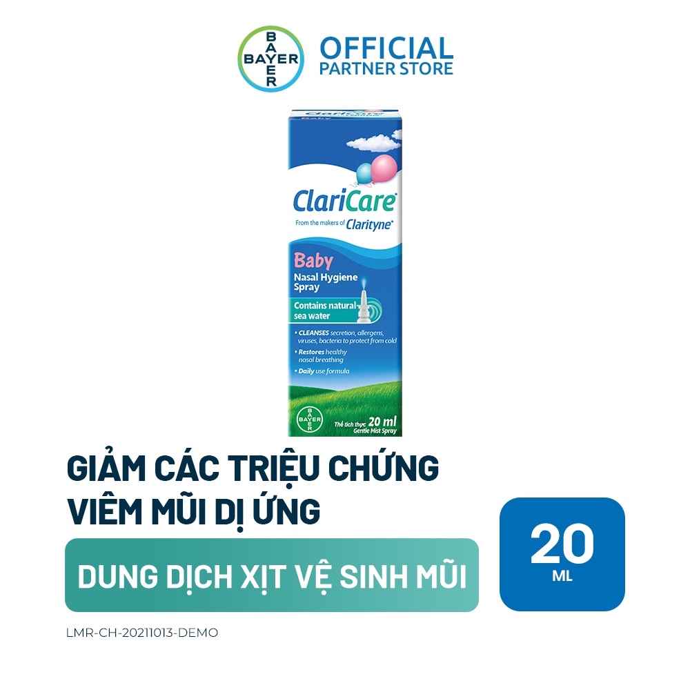 Dung Dịch Vệ Sinh Mũi Trẻ Em Claricare 20ml