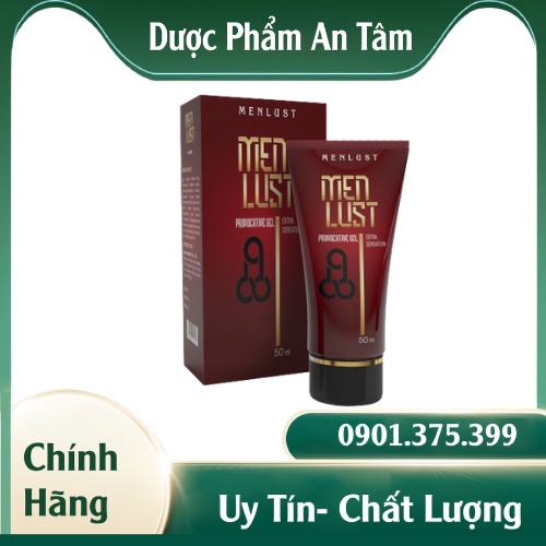 GEL SINH LÝ MENLUST - Tăng Khả Năng Nam Giới Giải Quyết Chuyện Thầm Kín Phái Mạnh - CHÍNH HÃNG HỘP 50ML [CÓ CHE TÊN]