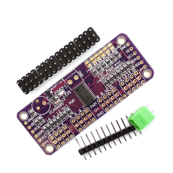 Mô Đun Điều Khiển Động Cơ Servo Pca9685 16 Kênh 12 Bit Pwm I2C Arduino Phiên Bản Giới Hạn