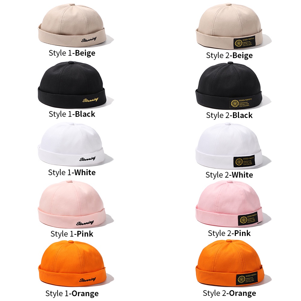 Nón Lưỡi Trai Cotton Không Vành Phong Cách Hip Hop Cổ Điển Có Thể Điều Chỉnh Cho Nam Nữ