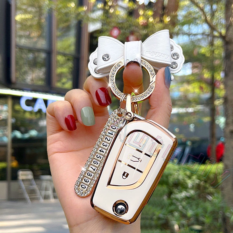 Vỏ Bọc Chìa Khóa Điều Khiển Từ Xa Bằng TPU Mềm Cho Toyota Corolla Camry Chr Rav4 Avensis Verso Auris Aygo yaris hilux vellfire Revo altis