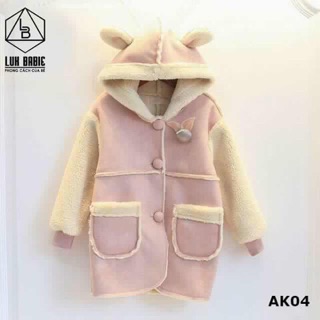 Áo khoác thỏ cho bé gái