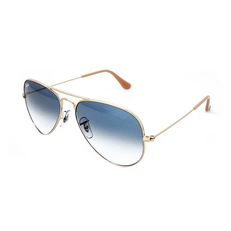 Kính mắt nam RayBan Aviator Large Metal RB3026 ( xanh 2 màu)