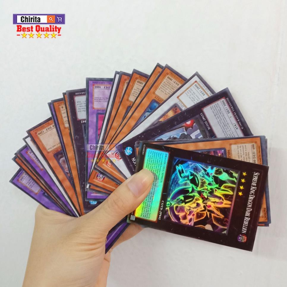 Bộ Bài YUGIOH Giấy Cứng - Gồm 25 Thẻ Bài Và 1 Lá Bài Hiếm