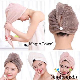 Khăn tắm lau đầu thấm nước nhanh khô tiện dụng mềm mại