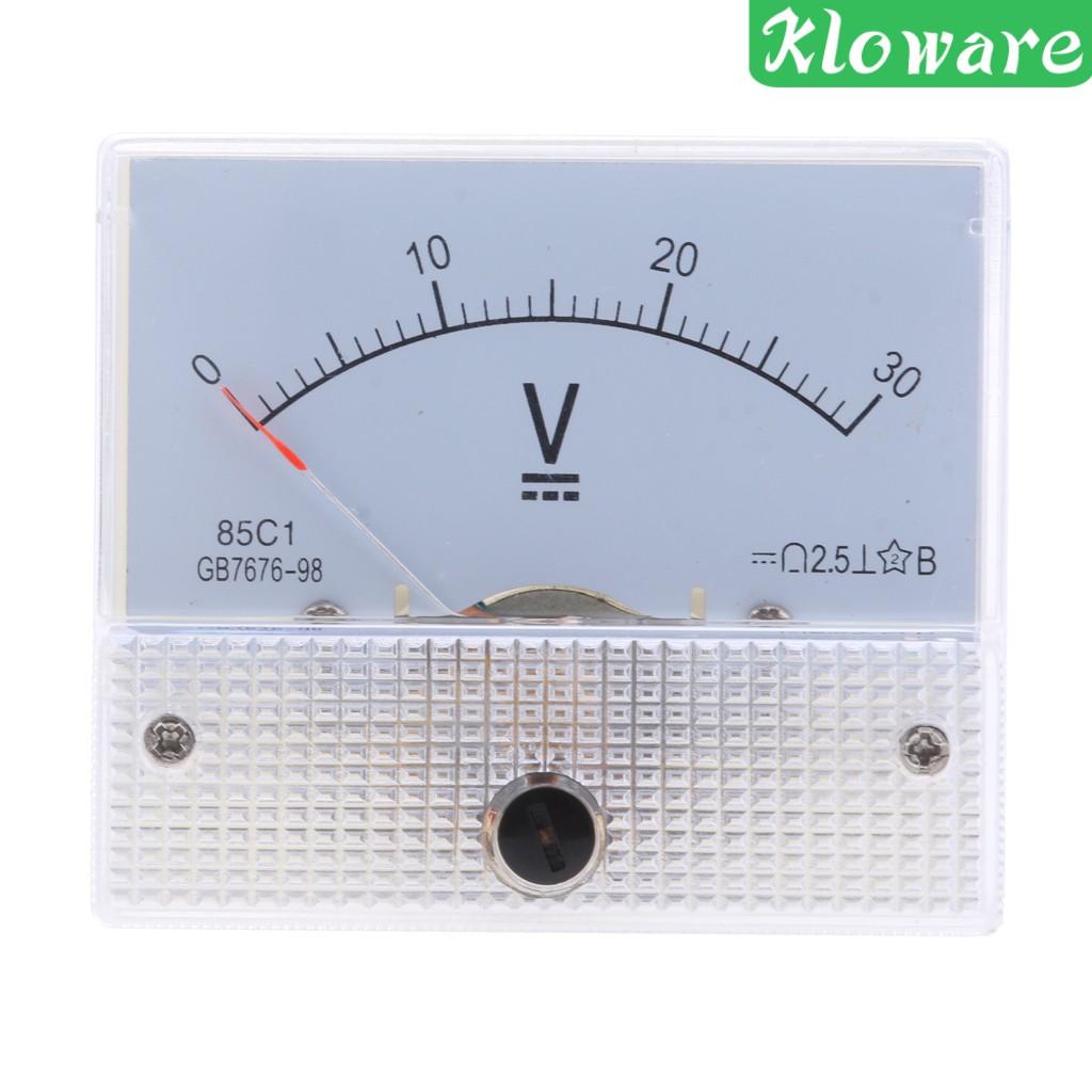 Bảng Điều Khiển Ampe Kế Ampe Kế 85C1 DC 0-5V Hình Chữ Nhật