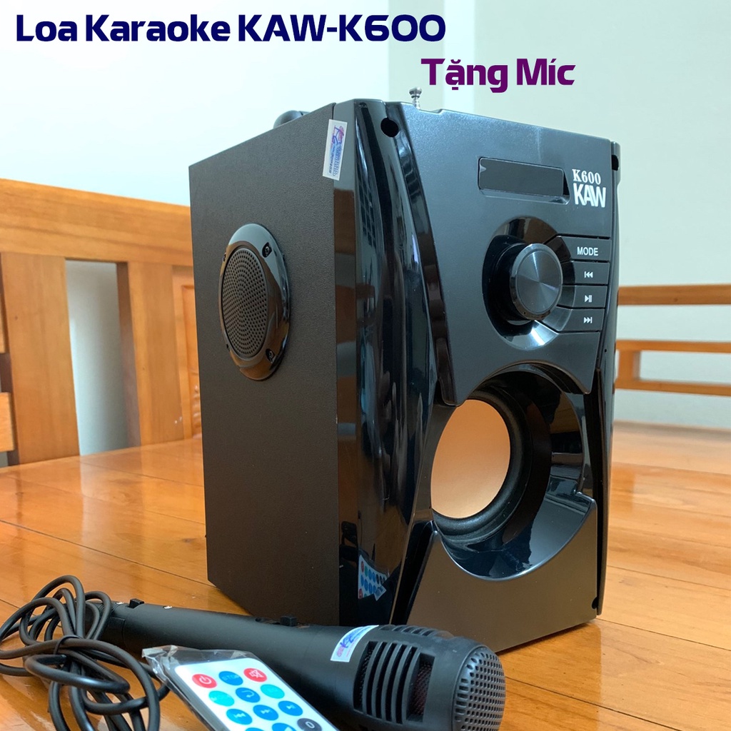 Loa hát karaoke mini, loa bluetooth di động, loa keo thương hiệu KAW-K500-K600, Bảo hành chính hãng