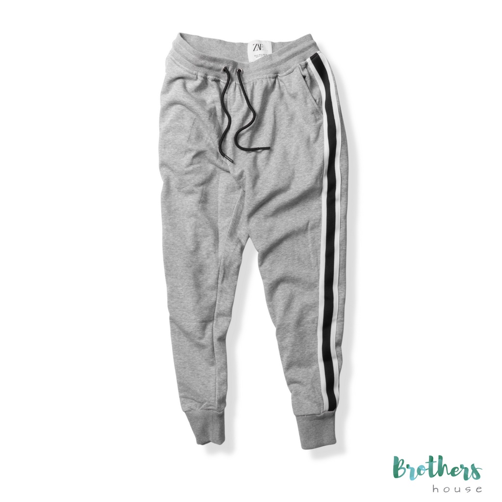 Quần jogger Zara chuẩn xịn,viền hông lên dáng trẻ trung vận động thoải mái