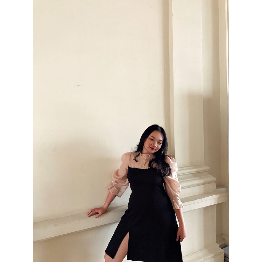 Đầm Bigsize phối voan DA0017 - Tú Mỡ - Đủ size từ 50-85KG | BigBuy360 - bigbuy360.vn