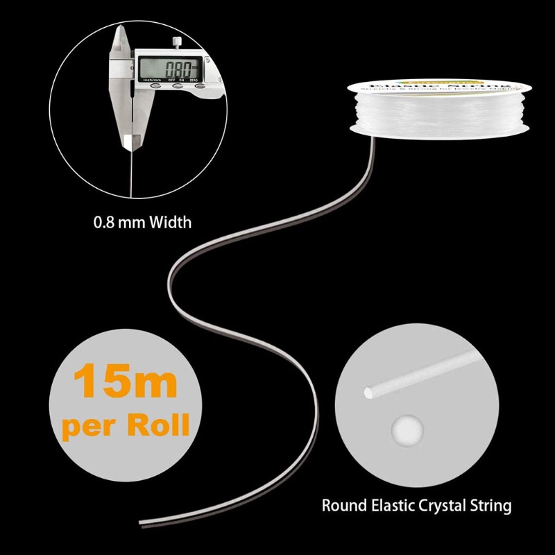 Sa 10 Cuộn Dây Cước 0.8mm Dài 150m Làm Thủ Công Đa Dụng Chất Lượng Cao