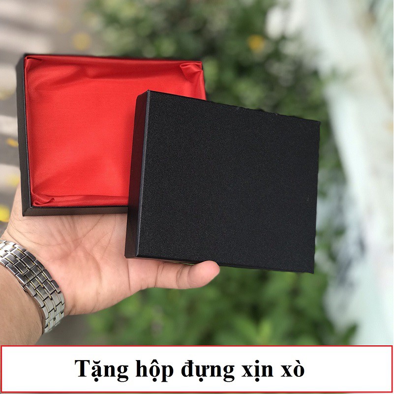 VÍ NAM DA BÒ CAO CẤP BỀN ĐẸP- MỀM MẠI - BẢO HÀNH 12 THÁNG- BÓP NAM-KÈM HỘP| Trơn Bò