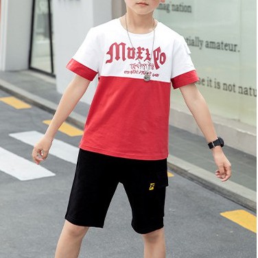 [35Kg - 75Kg] Bộ Thể Thao Cotton Nam Đẹp Bộ Mặc Nhà Mùa Hè Tay Ngắn Không Cổ | BigBuy360 - bigbuy360.vn