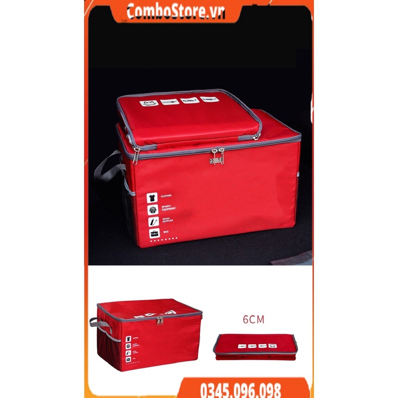 Túi vải cao cấp đựng đồ gấp gọn ô tô xe hơi - Túi vải Oxford 4 lớp siêu dày chống thấm nước