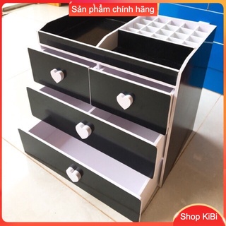 Kệ đựng đồ trang điểm 4 tầng màu đen