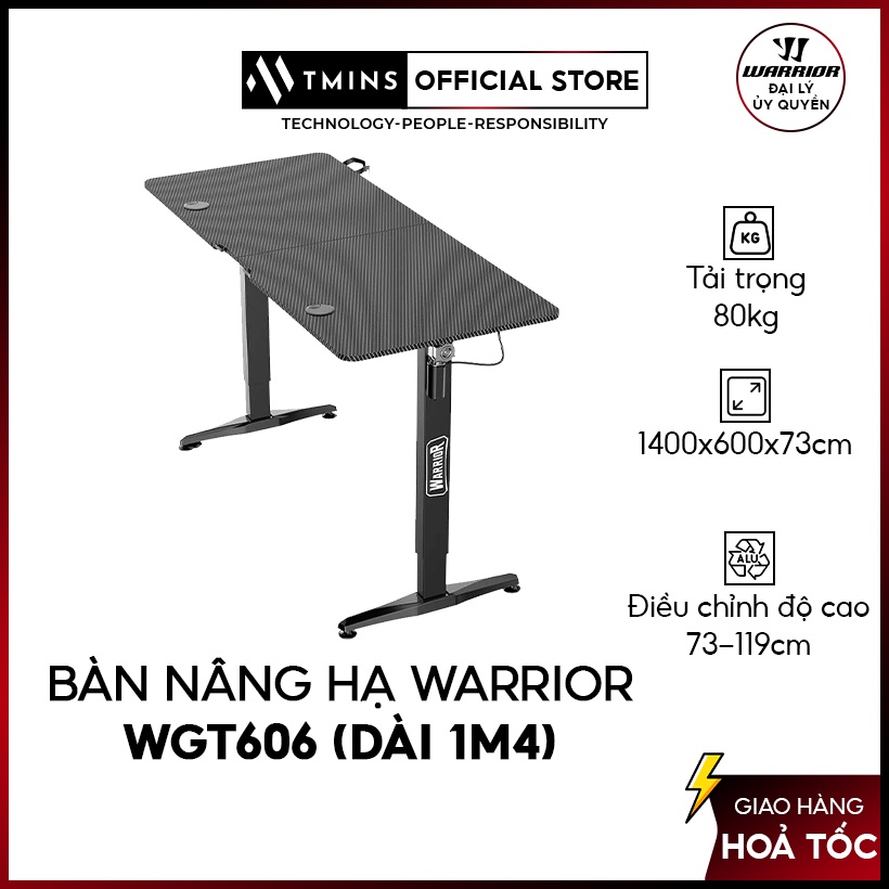 Bàn điện nâng hạ WARRIOR  Paladin Series WGT606   - Bảo hành 12 tháng