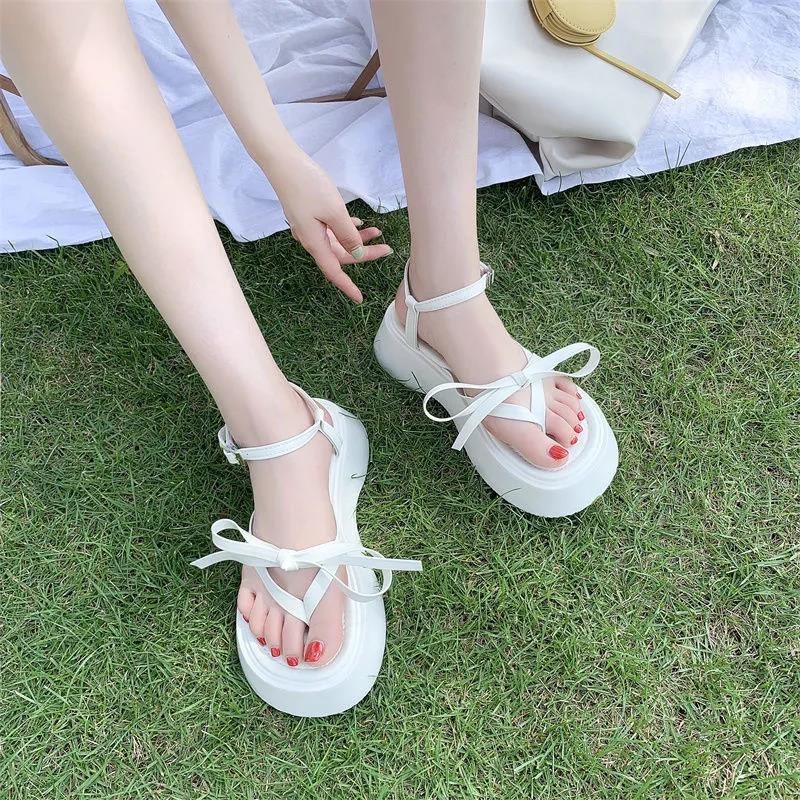 Giày Sandal Đế Bằng Phong Cách Nhật Bản Thời Trang Mùa Hè Cho Nữ
